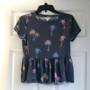 Peplum summer top
